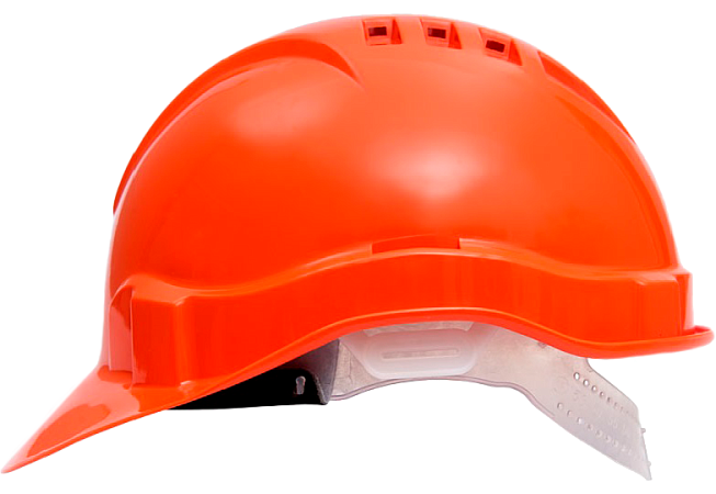 Каска ЕВРОПА (К-01)  оранжевая