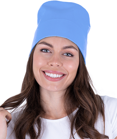 Шапочка ХИРУРГА, голубая