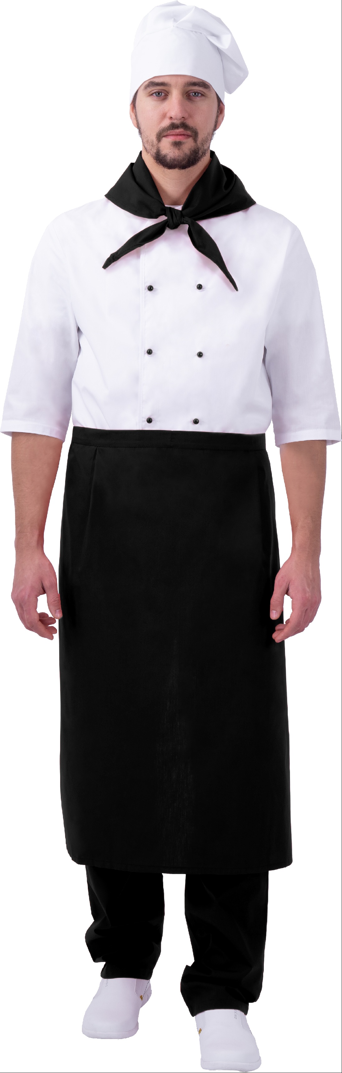 Костюм ШЕФ-ПОВАР, белый-черный
