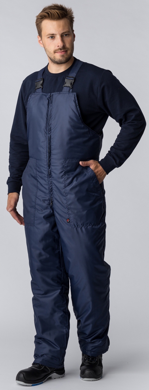 Полукомбинезон СТАНДАРТ утепленный, темно-синий