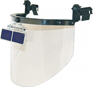 Щиток РОСОМЗ™ КБТ ВИЗИОН TITAN-ОК3 (80353), на каску, с козырьковыми очками