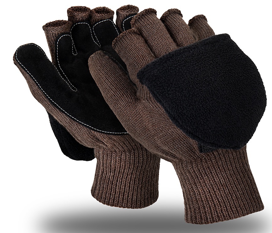 Полуперчатки ЭВЕНЫ, (WG-795), шерсть/акрил, Шелтер Микро™, спилок