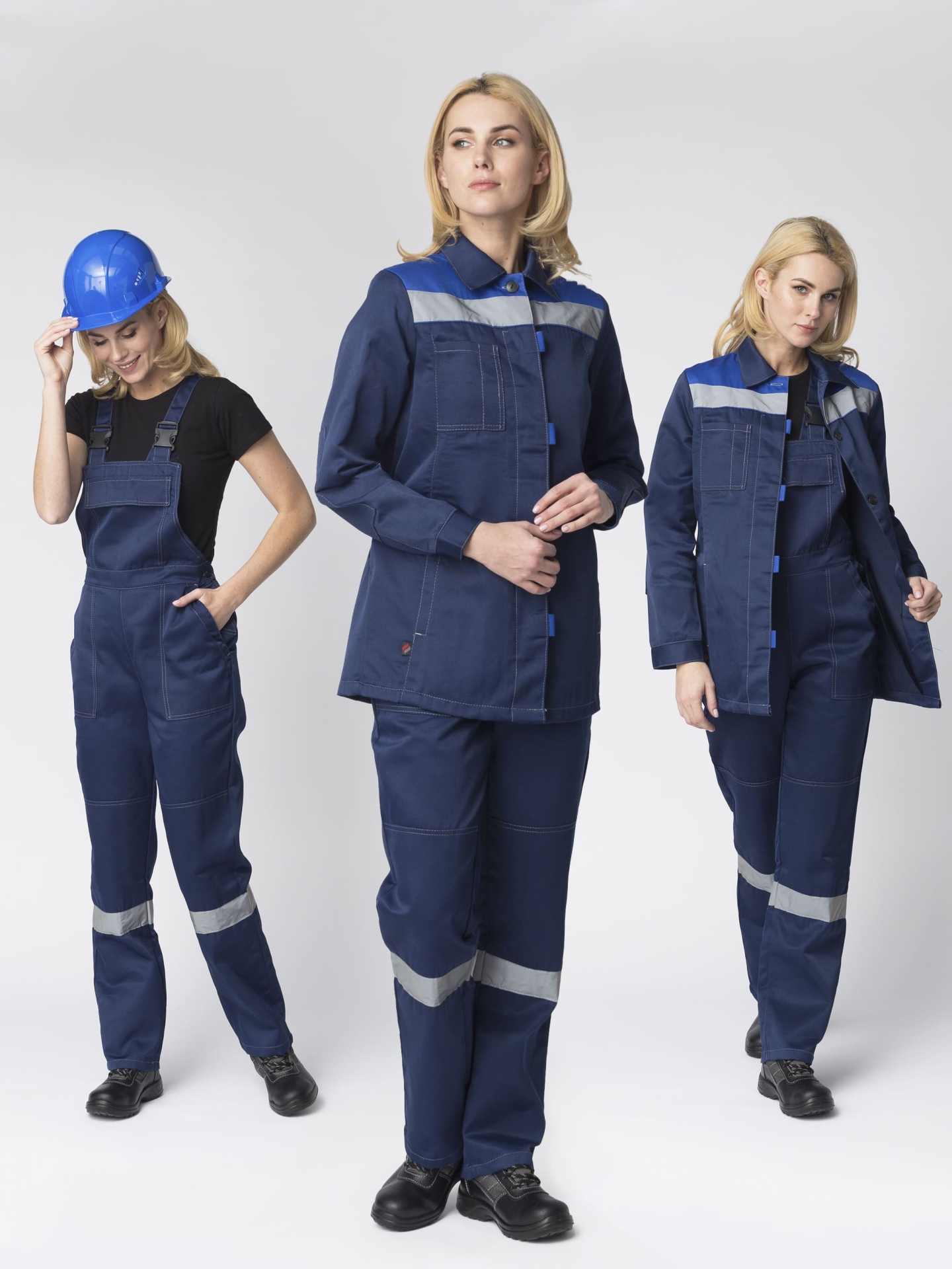 Костюм ВЕСНА-2 женский СОП CH, т.синий/васильковый