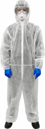 Комбинезон одноразовый, белый