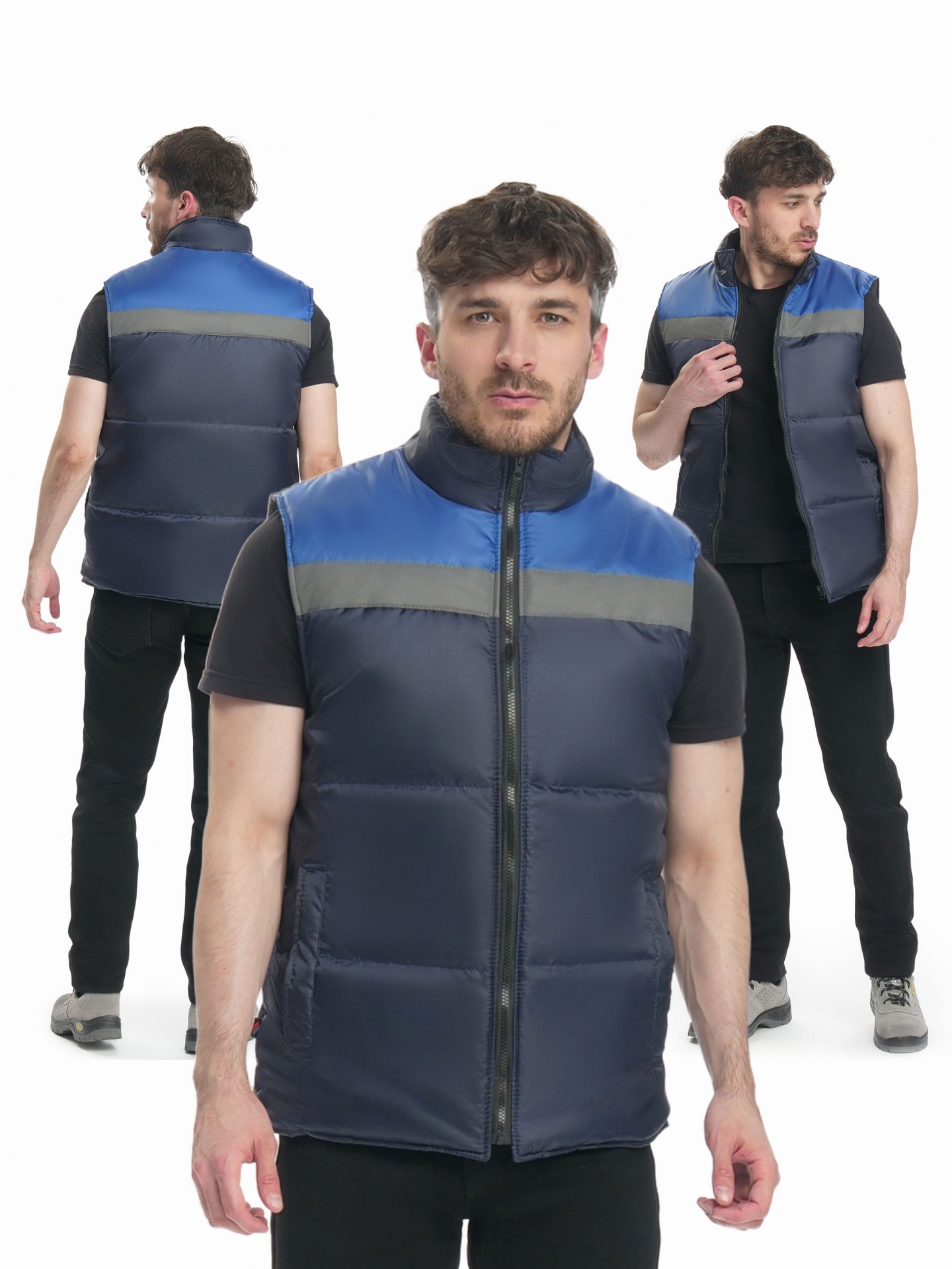 Жилет ЭКСПЕРТНЫЙ СОП утепленный т.синий/васильковый