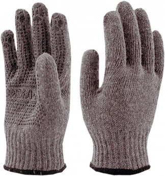 Перчатки полушерстяные ЗИМА®ПВХ