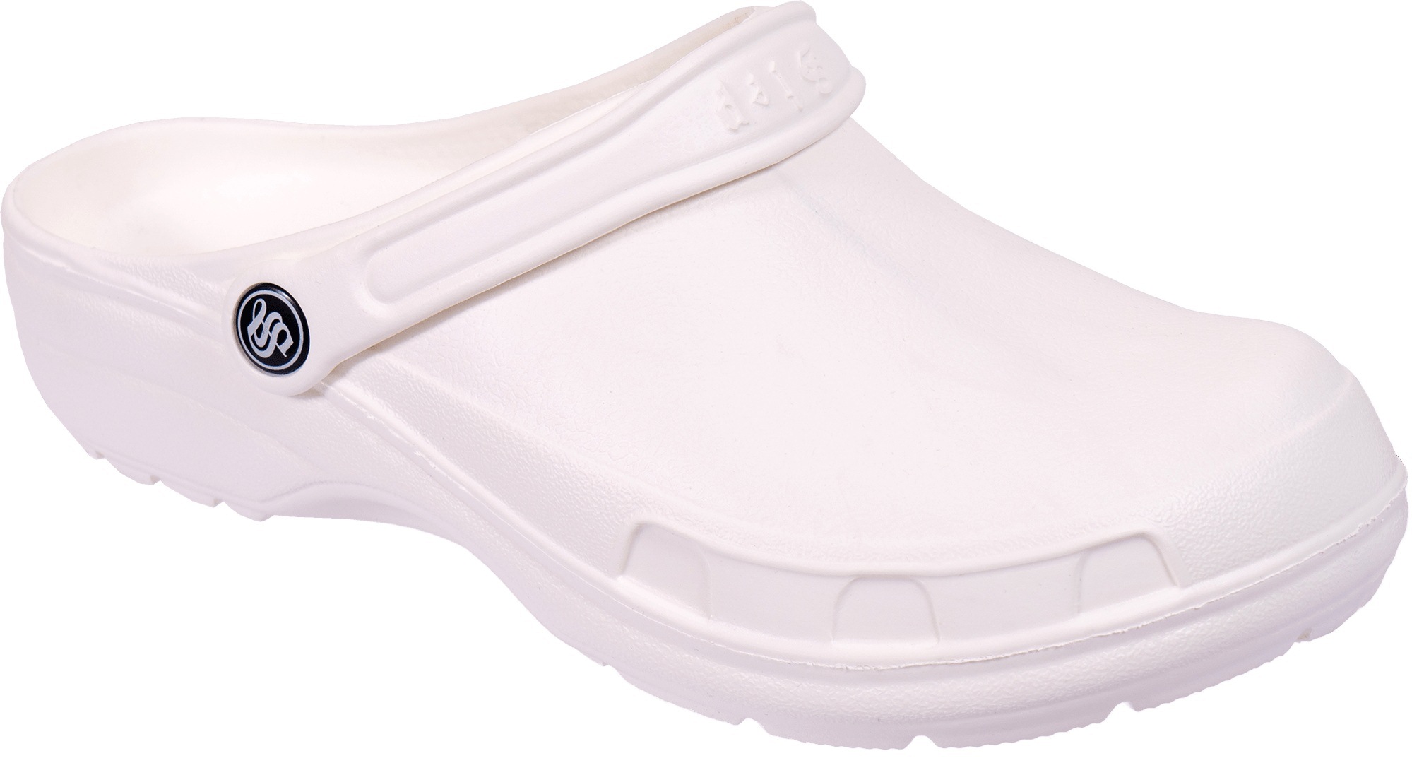 Сабо ЭВА женские Step, с ремешком (белые)