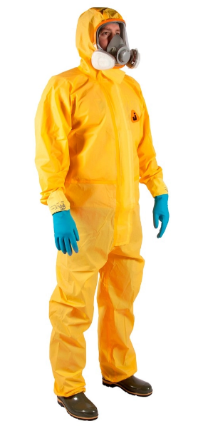 Комбинезон химической защиты Jeta Safety Jpc80 Element Chemt,Тип 3, Тип 4, Тип 5, Тип 6 (пл.80 г/м²) цвет желтый