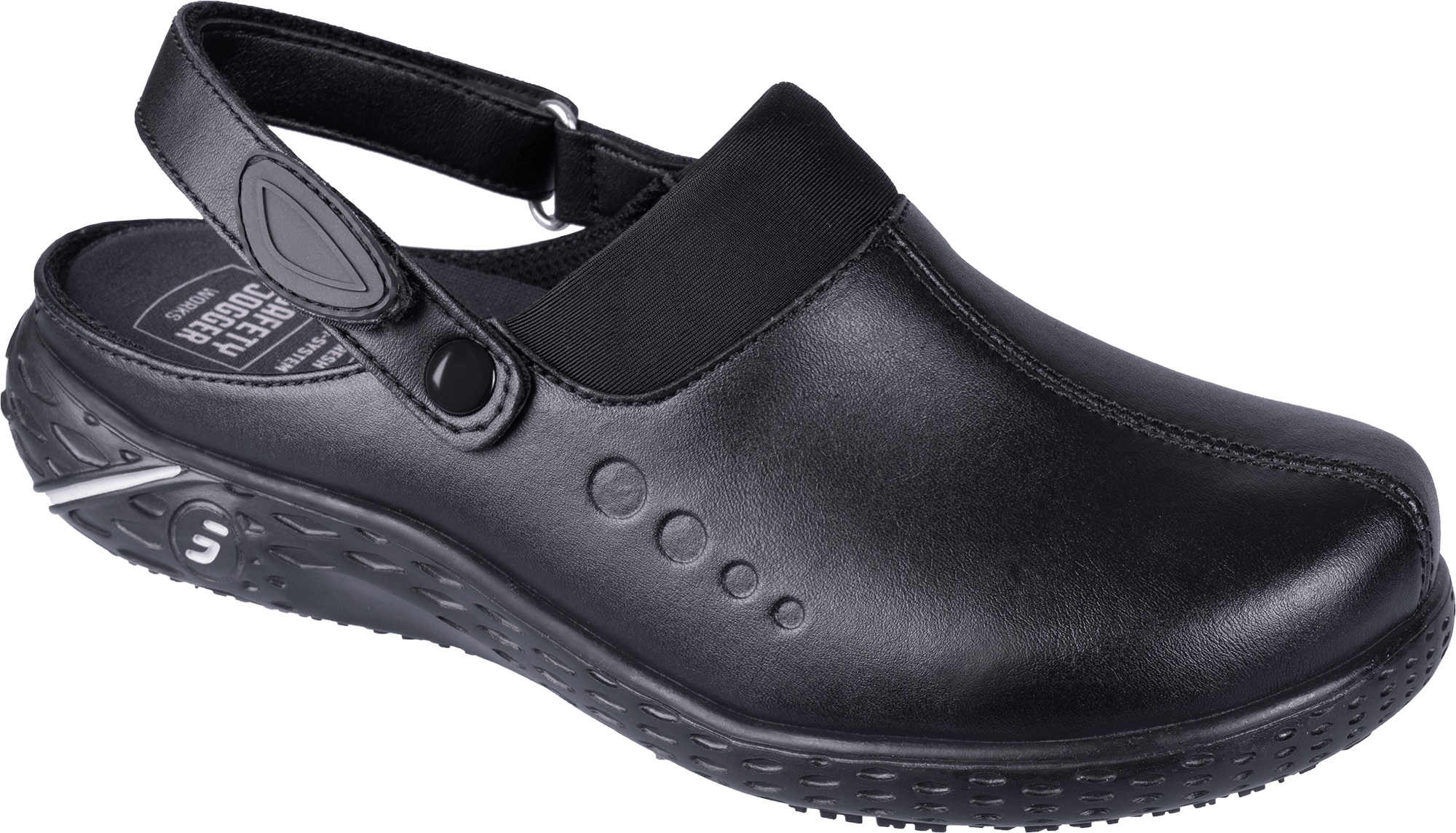 Полуботинки (тип сабо) DANY (ДЕНИ), женские, иск кожа, ЭВА/резина, черные