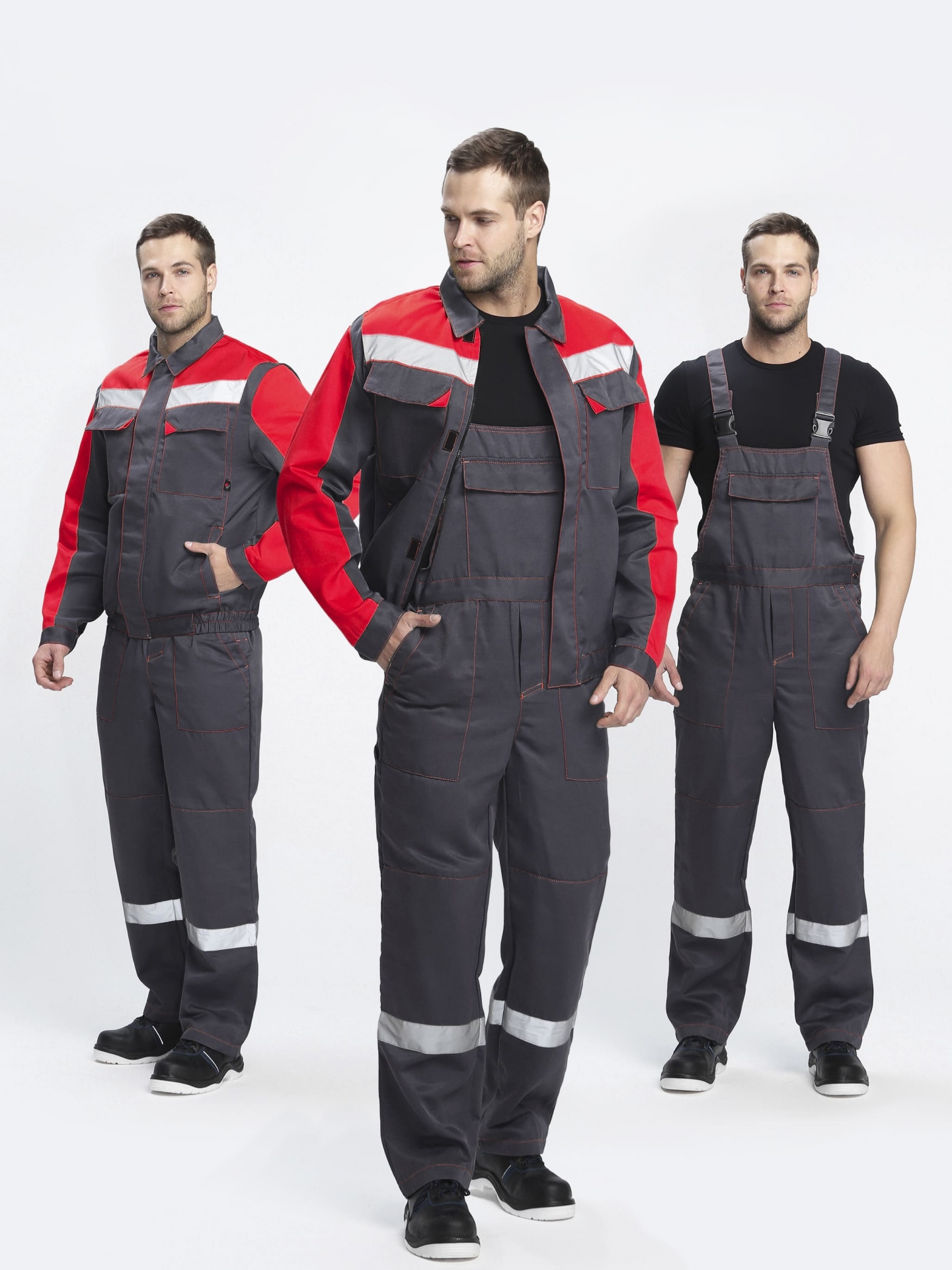 Костюм СФЕРА-2 СОП CH т.серый/красный