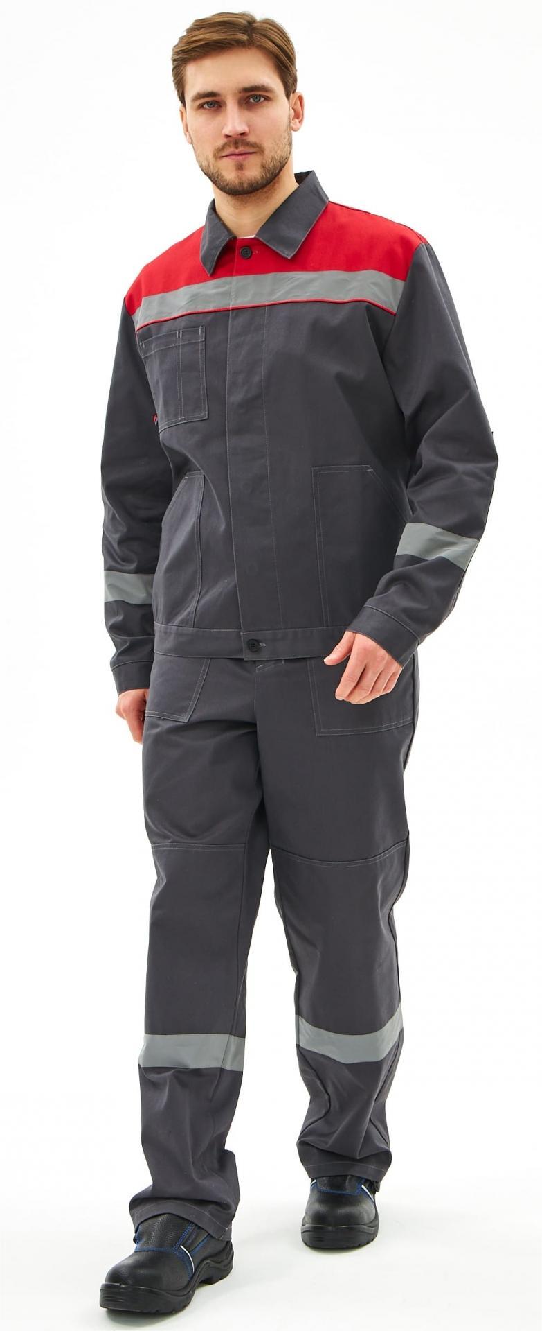 Костюм ЛИПЕЦК-1 СОП CH т.серый/красный