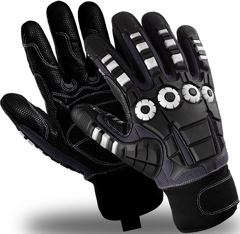 Перчатки ДЭТРИОН УЛЬТРА (IG-861) , НРРЕ, TPR- накладки, ПУ, спандекс