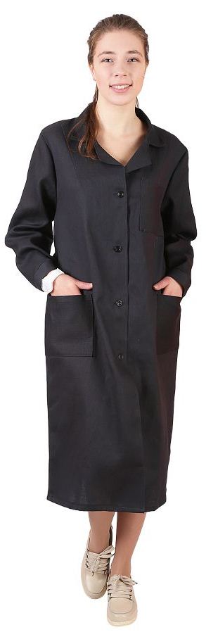 Халат РАБОЧИЙ жен, черный