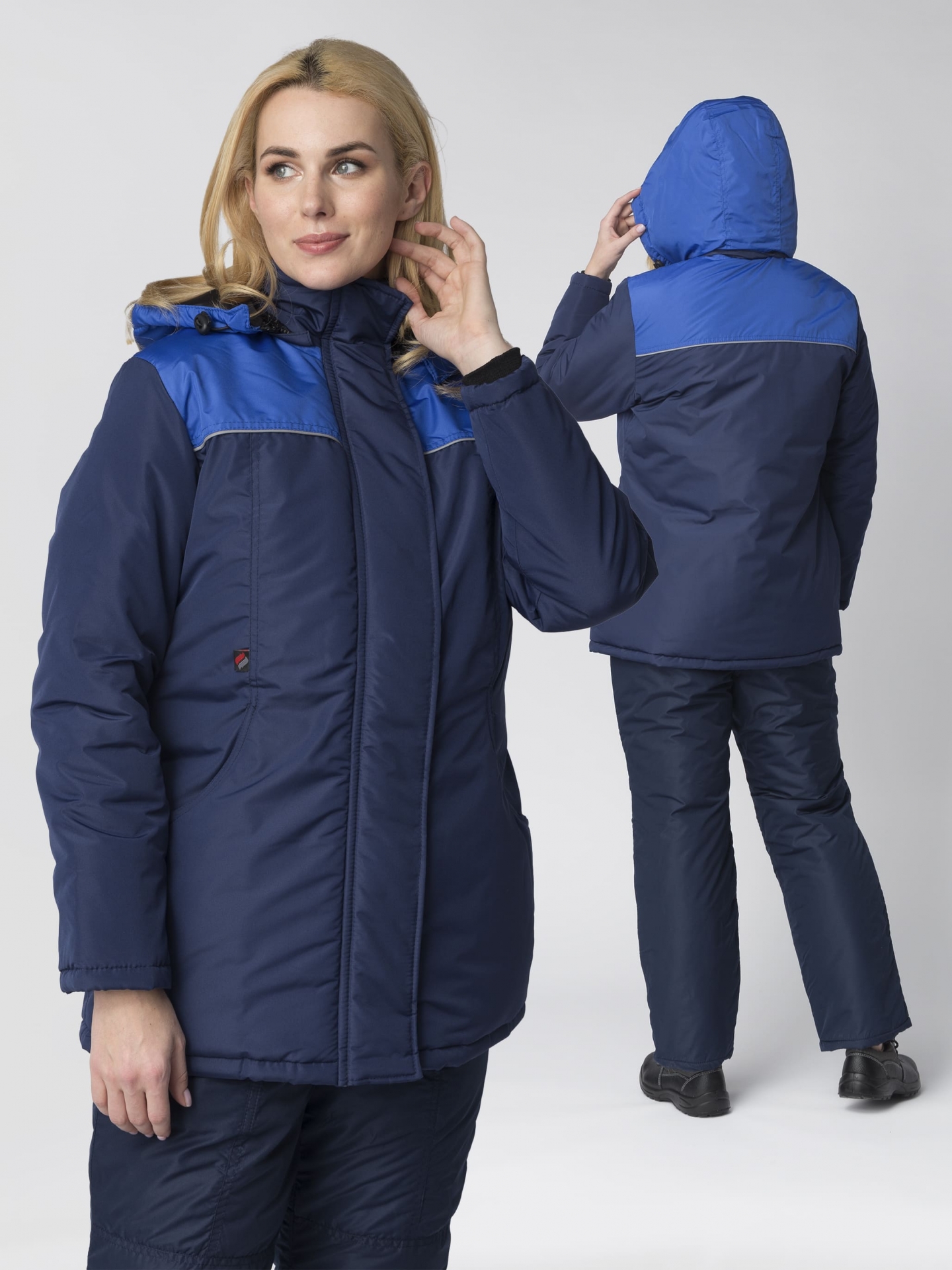 Куртка САКРИН утепленная женская, т.синий/васильковый