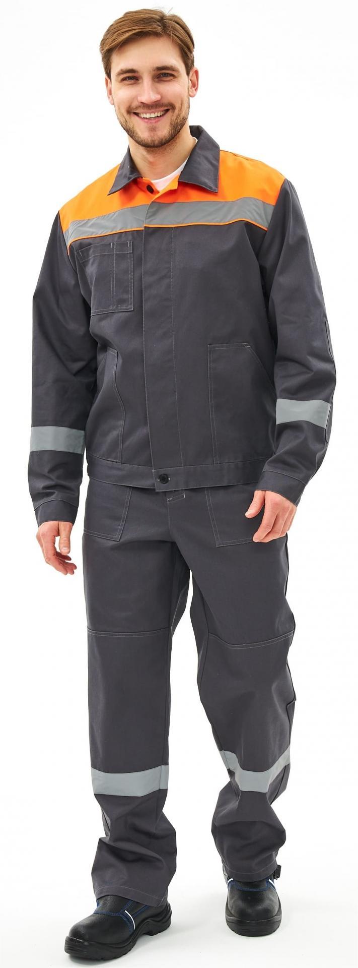 Костюм ЛИПЕЦК-1 СОП CH т.серый/оранжевый