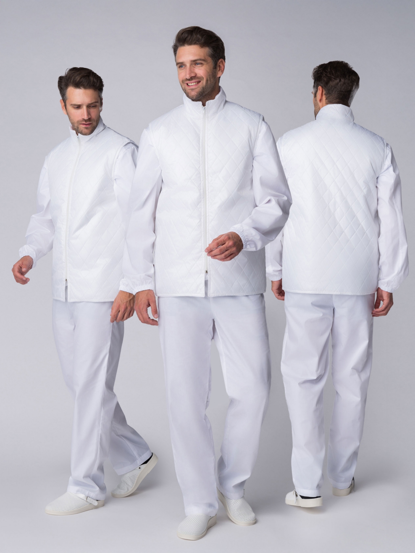 Жилет ХАСПФУД утепленный, белый