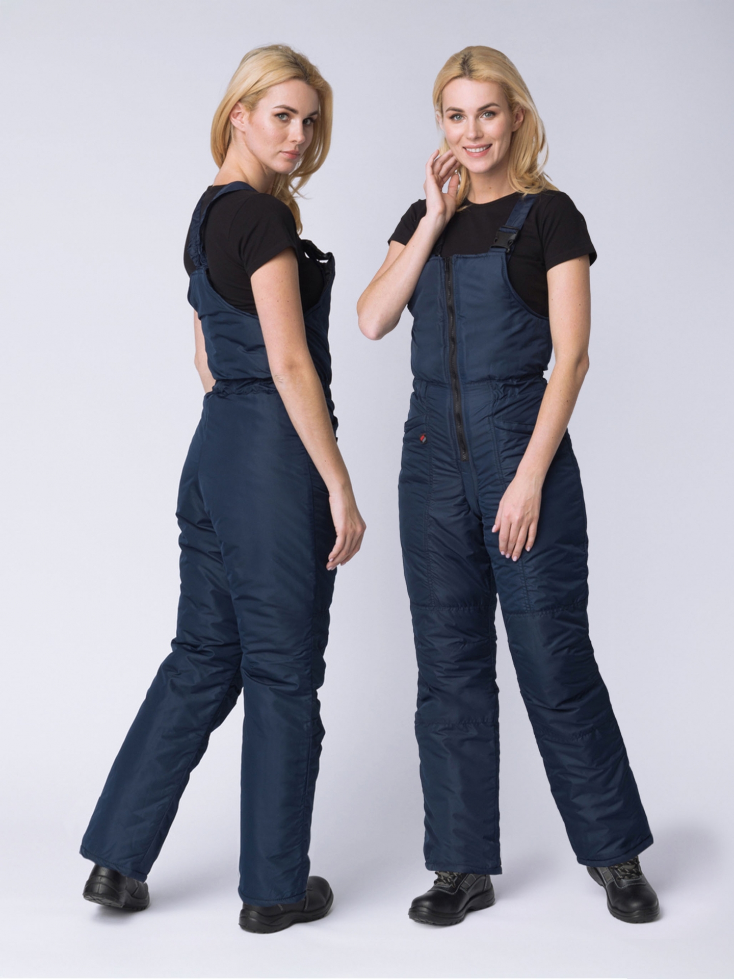 Полукомбинезон САКРИН утепленный женский, темно-синий