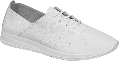 Полуботинки ДЖЕСИ, женские, кожаные ПУ (белые)