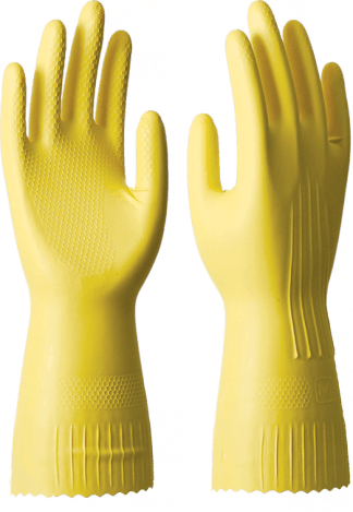 Перчатки СПЕЦ-SB хозяйственные, латекс, хлопковое напыление, 0.40/300мм