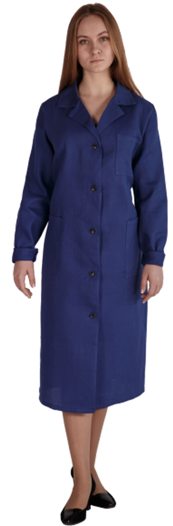 Халат РАБОЧИЙ, жен т-синий