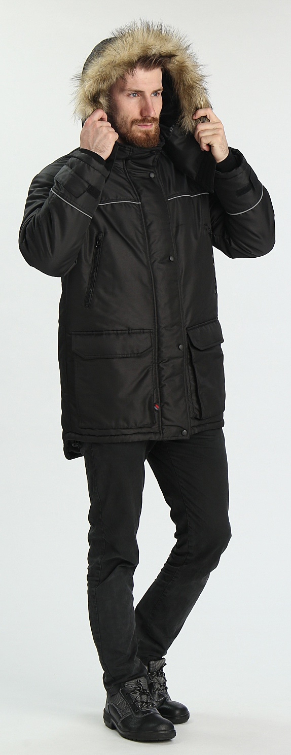 Куртка АЛЯСКА-Люкс  утепленная, черный