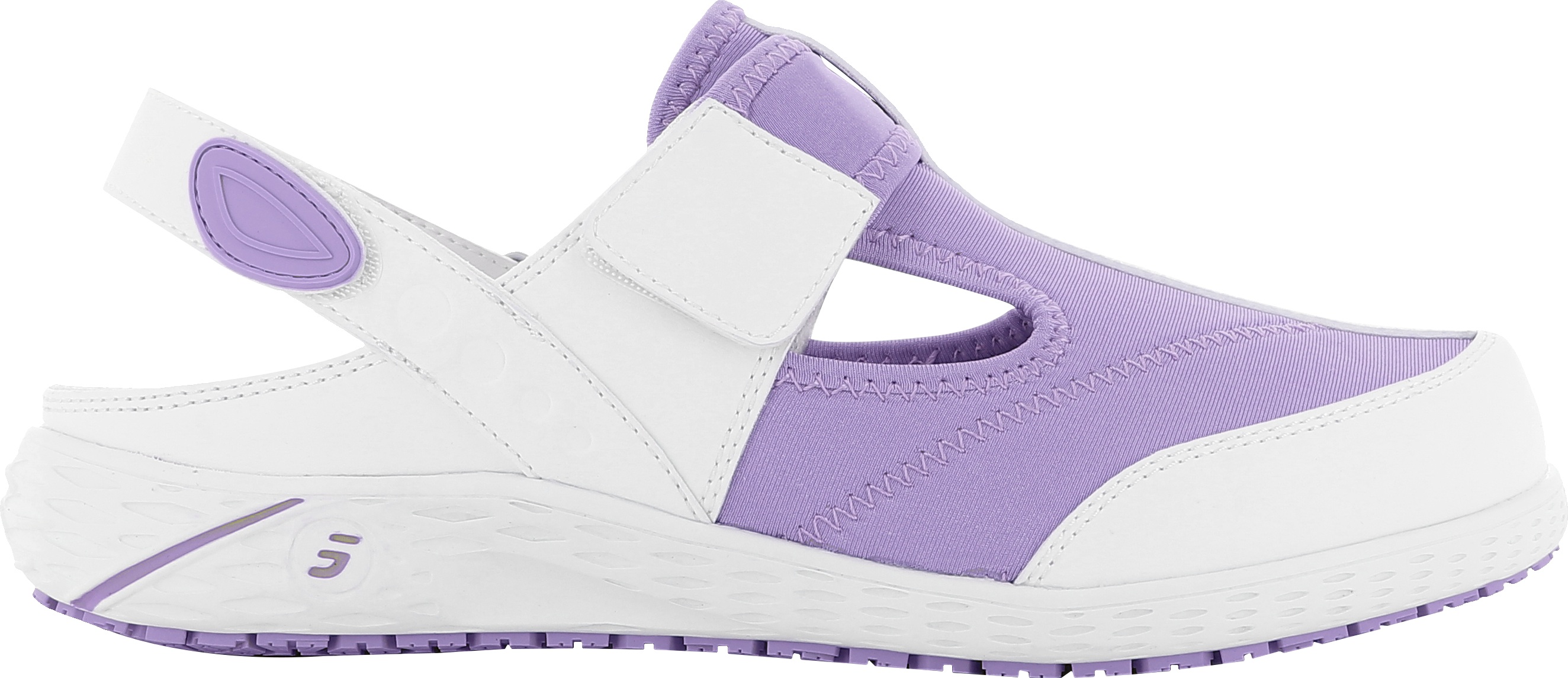 Полуботинки (тип сабо) ALIZA (АЛИЗА), женские, иск кожа/лайкра ЭВА/резина (фиолетовый/LLC)