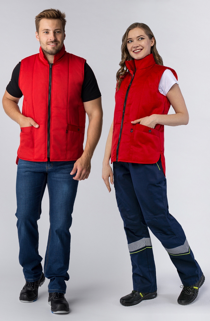 Жилет УНИВЕРСАЛЬНЫЙ утепленный, красный