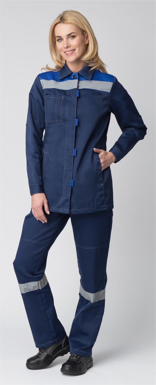 Костюм ВЕСНА-1 СОП CH женский т.синий/васильковый