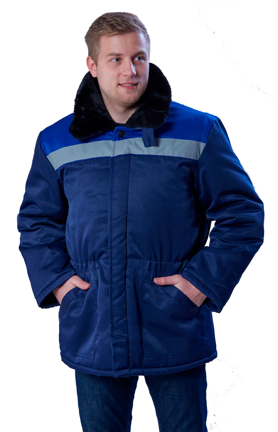 Куртка БРИГАДИР, т.синий-василек