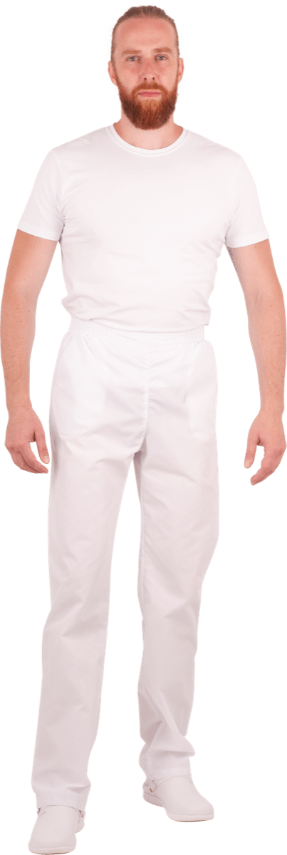 Брюки, белые, мужские