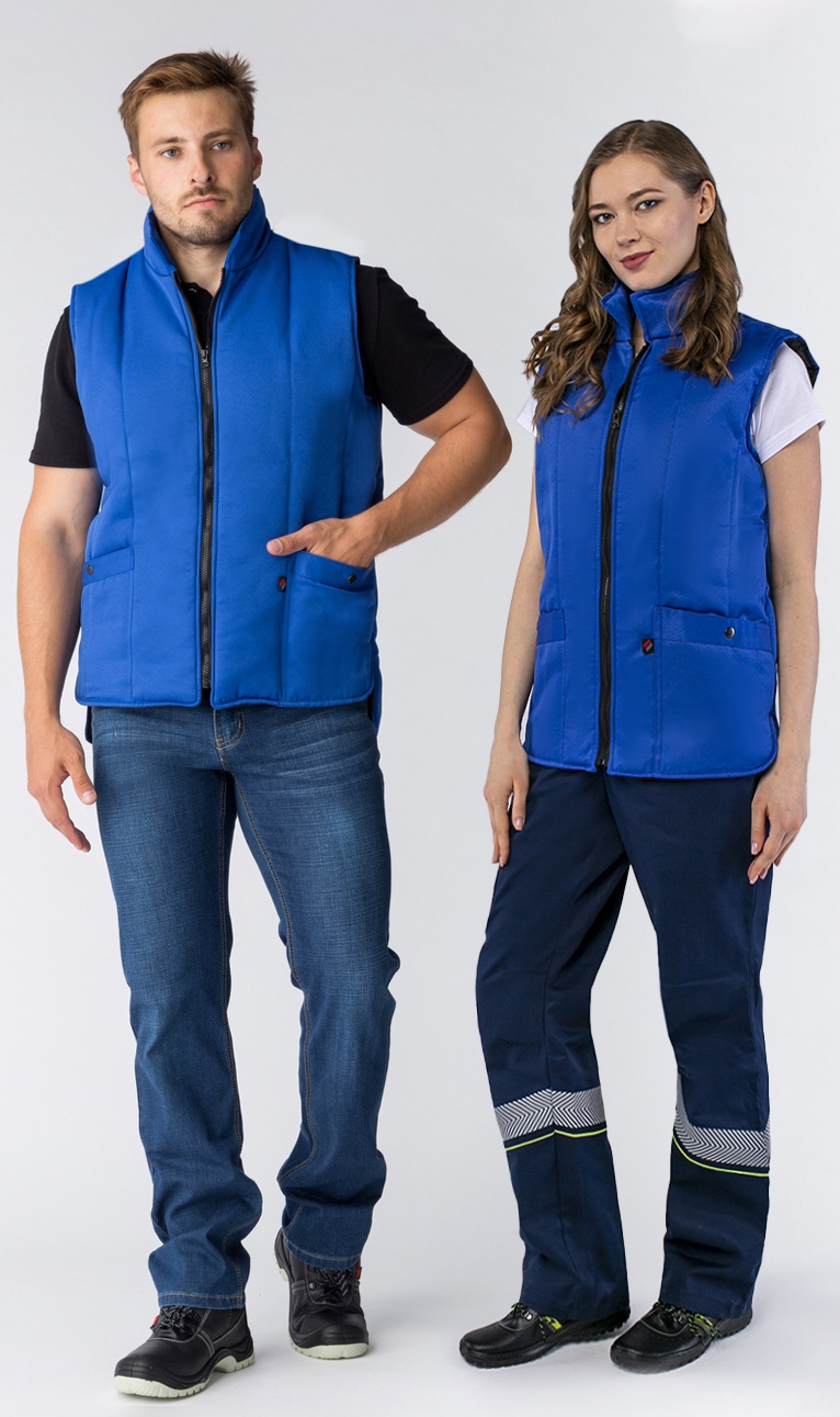 Жилет УНИВЕРСАЛЬНЫЙ утепленный, васильковый