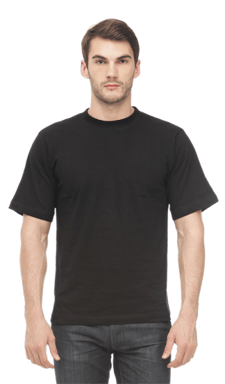 Футболка короткий рукав 160 г/м2, черная