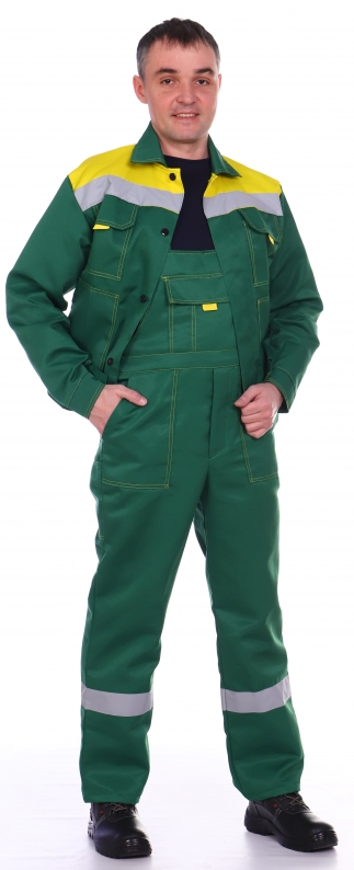 Костюм ЭКСПЕРТ, зеленый-желтый
