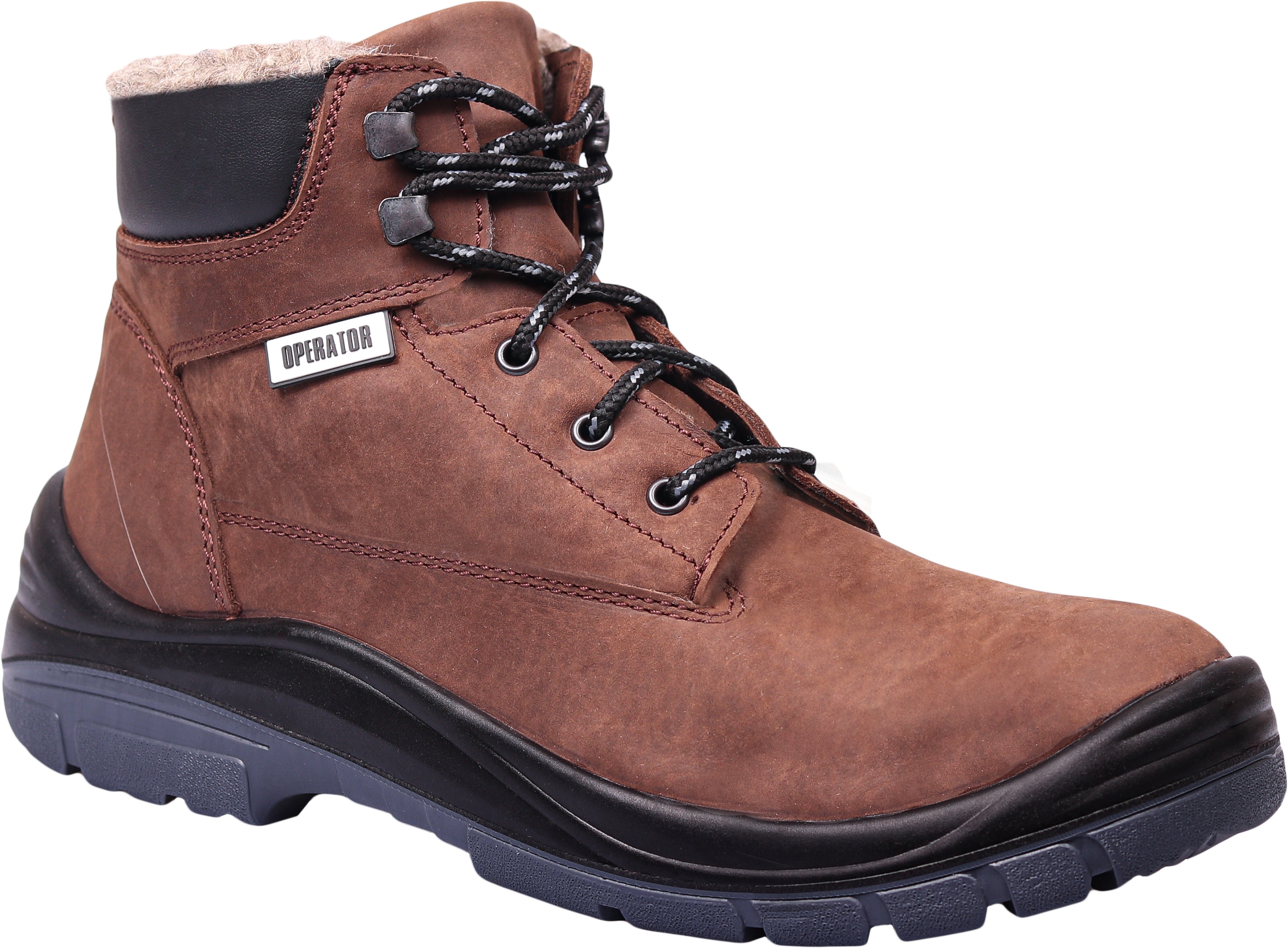 Ботинки OPERATOR PRIME с КП и КС шерст.мех, кожа Pull-Up ПУ/ТПУ