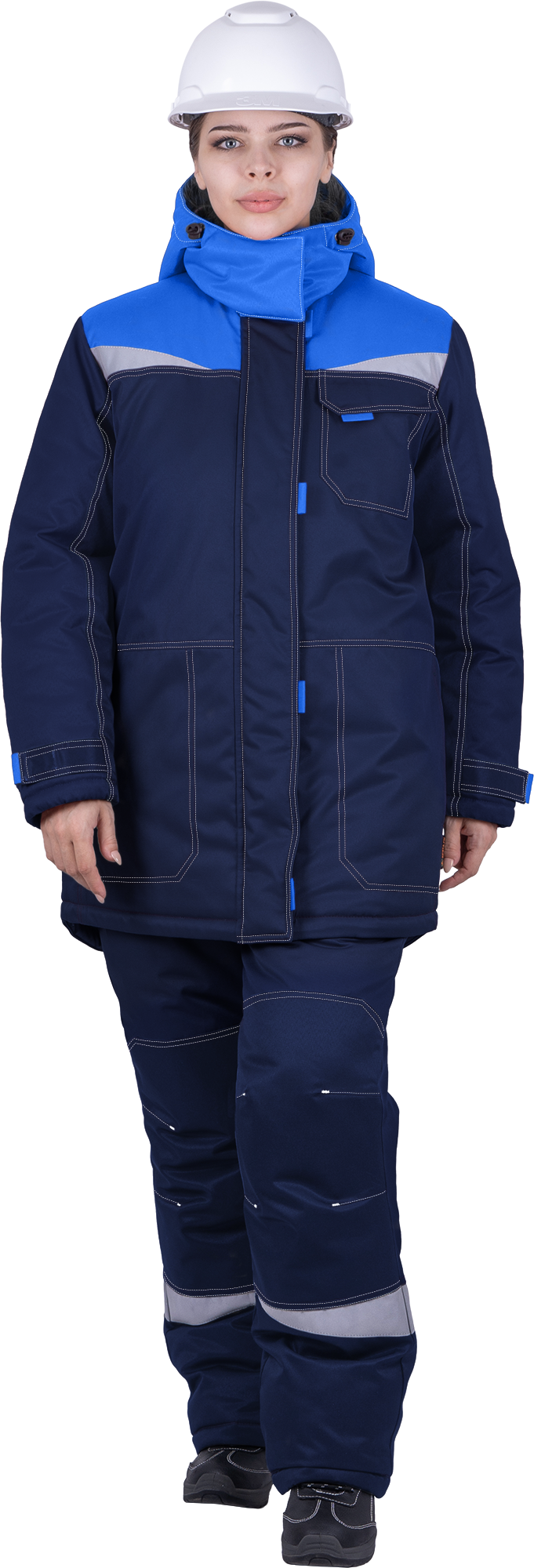 Костюм КМ-10 ЛЮКС утепленный, синий-василек, женский