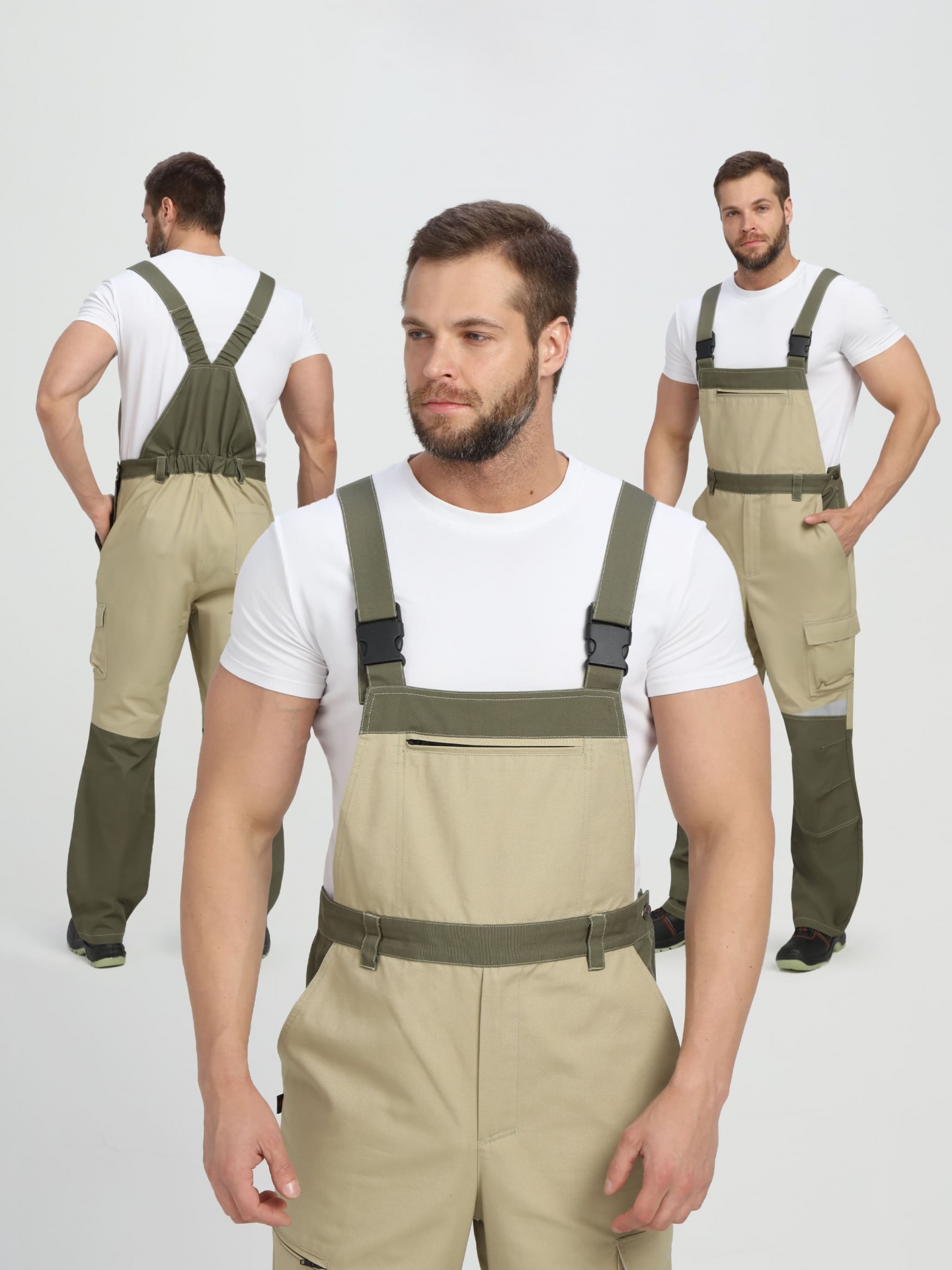 Полукомбинезон ЧЕЛСИ CH хаки/бежевый