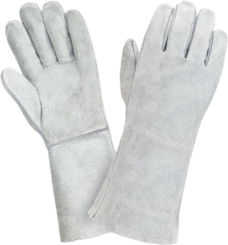 Краги СПИЛКОВЫЕ ЛЮКС, 5-ти палые, серо-голубой