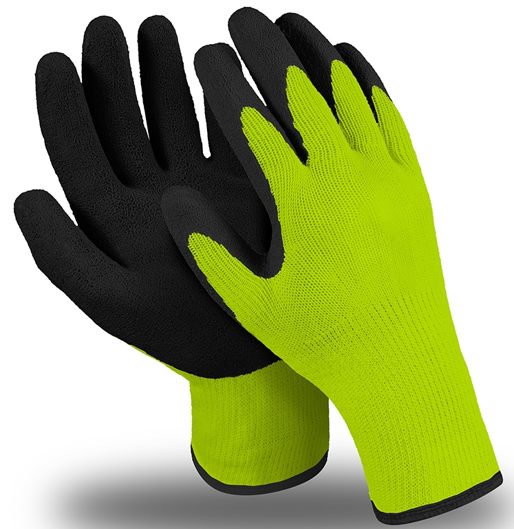 Перчатки АКРИЛОН (MS-142) цвет салатово-черный