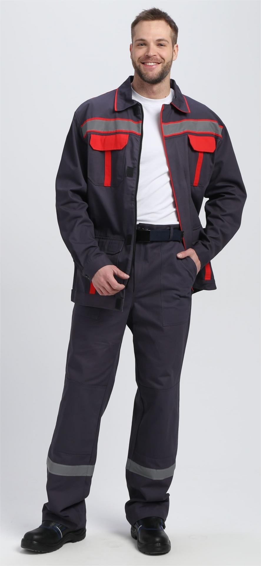 Костюм ИТР СОП UZ т.серый/красный