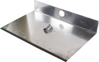 Лопата дюралевая 1 бортная 500х375