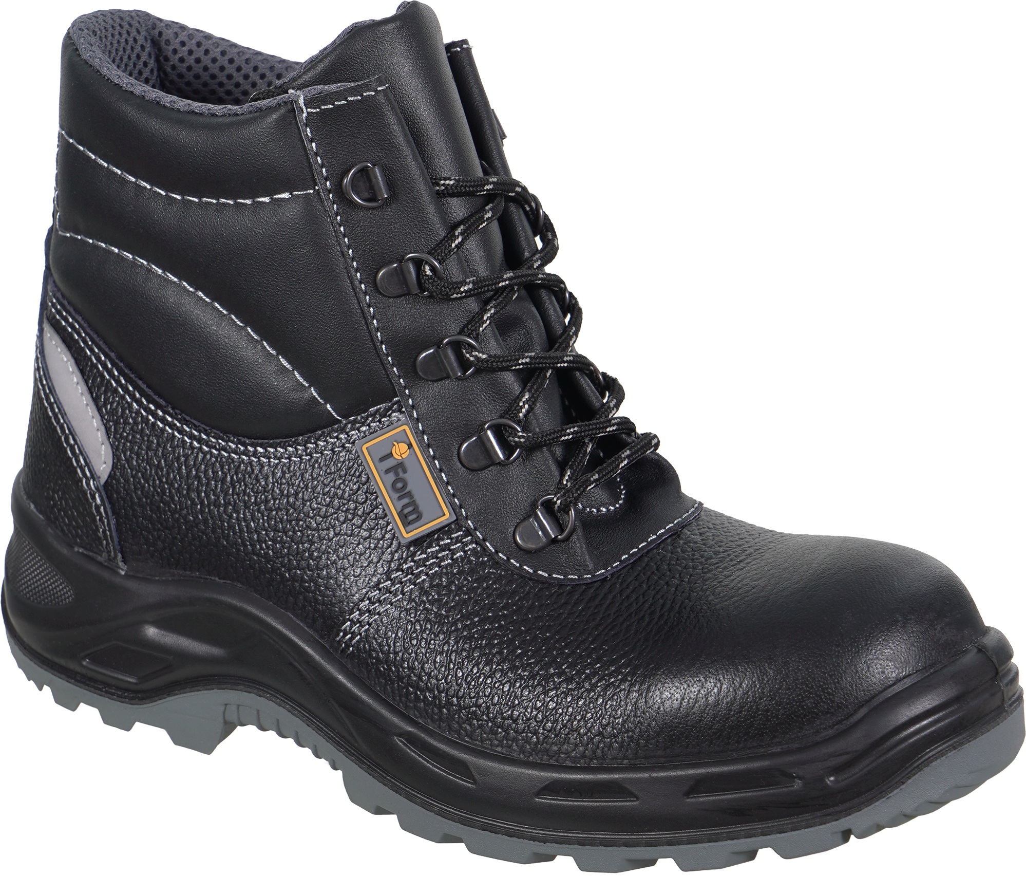 Ботинки TURBO с КП и КС, хромовые ПУ/нитрил