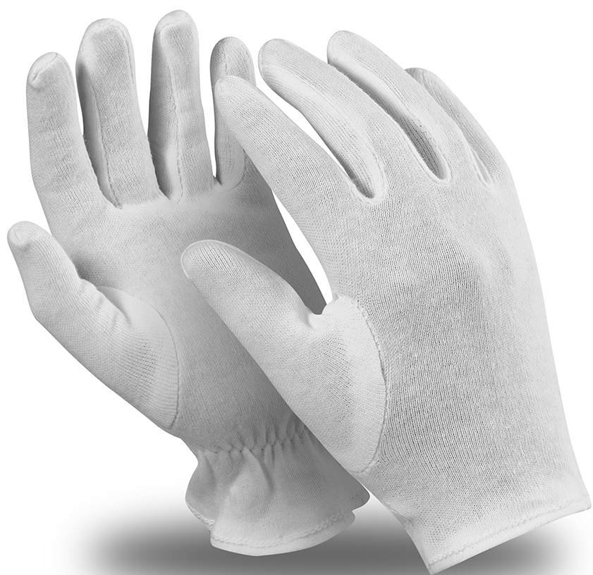 Перчатки АТОМ, (MG-103), хлопок (интерлок), цвет белый