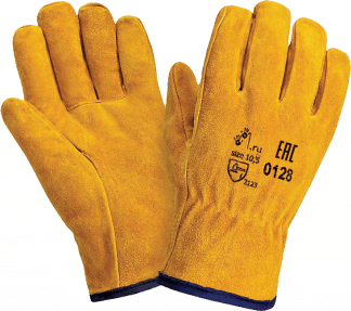 Перчатки ДРАЙВЕР СМ, (0128), спилок, искуственный мех