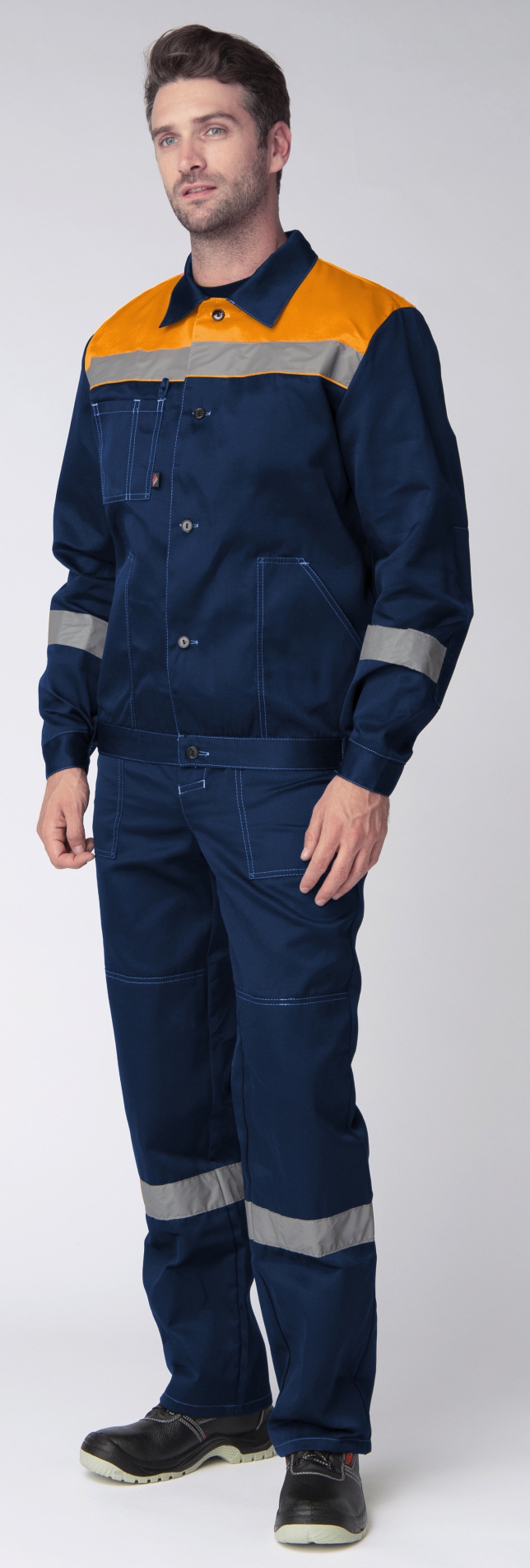 Костюм ЛИГОР-2 СОП, т.синий/оранжевый